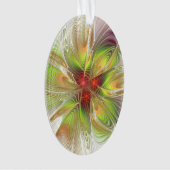 柔らかく優しいフラクタルファンタジー花 オーナメント (正面)