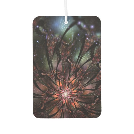 柔らかく優しいフラクタルファンタジー花 カーエアーフレッシュナー (正面)