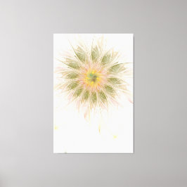 柔らかく優しいフラクタルファンタジー花 キャンバスプリント