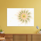 柔らかく優しいフラクタルファンタジー花 キャンバスプリント (インサイチュ (リビング))