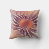 柔らかく優しいフラクタルファンタジー花 クッション (裏面)