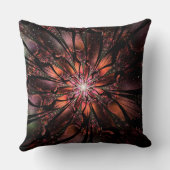 柔らかく優しいフラクタルファンタジー花 クッション (裏面)