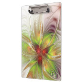 柔らかく優しいフラクタルファンタジー花 クリップボード (左)