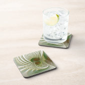 柔らかく優しいフラクタルファンタジー花 コースター (右側)