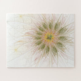 柔らかく優しいフラクタルファンタジー花 ジグソーパズル