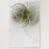 柔らかく優しいフラクタルファンタジー花 ジグソーパズル (縦)