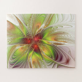 柔らかく優しいフラクタルファンタジー花 ジグソーパズル