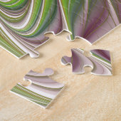 柔らかく優しいフラクタルファンタジー花 ジグソーパズル (側面)