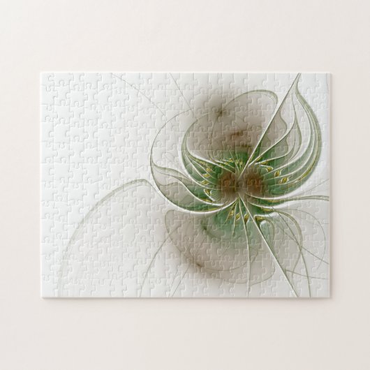 柔らかく優しいフラクタルファンタジー花 ジグソーパズル (横)