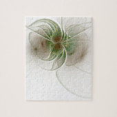 柔らかく優しいフラクタルファンタジー花 ジグソーパズル (縦)