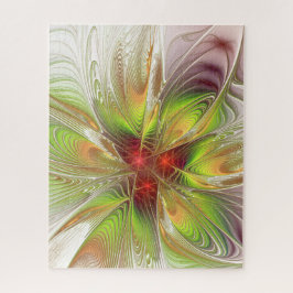 柔らかく優しいフラクタルファンタジー花 ジグソーパズル