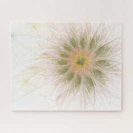 柔らかく優しいフラクタルファンタジー花 ジグソーパズル