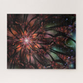 柔らかく優しいフラクタルファンタジー花 ジグソーパズル (横)
