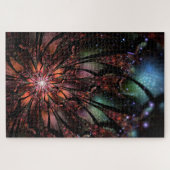 柔らかく優しいフラクタルファンタジー花 ジグソーパズル (横)