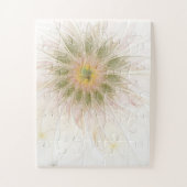 柔らかく優しいフラクタルファンタジー花 ジグソーパズル (縦)