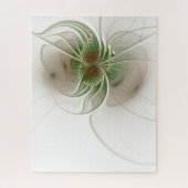 柔らかく優しいフラクタルファンタジー花 ジグソーパズル (縦)