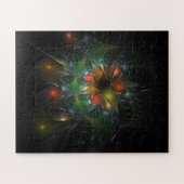 柔らかく優しいフラクタルファンタジー花 ジグソーパズル (横)