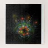 柔らかく優しいフラクタルファンタジー花 ジグソーパズル (横)