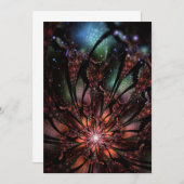 柔らかく優しいフラクタルファンタジー花 セーブザデート (正面/裏面)