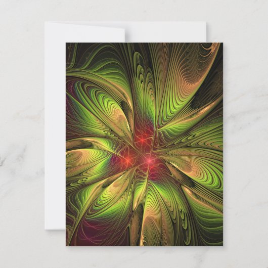 柔らかく優しいフラクタルファンタジー花 セーブザデート (正面)