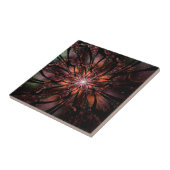 柔らかく優しいフラクタルファンタジー花 タイル (側面)