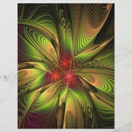 柔らかく優しいフラクタルファンタジー花 チラシ (正面)