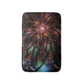 柔らかく優しいフラクタルファンタジー花 バスマット (正面縦)