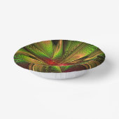 柔らかく優しいフラクタルファンタジー花 ペーパーボウル (傾斜あり)