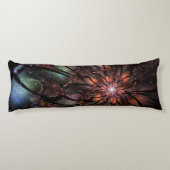 柔らかく優しいフラクタルファンタジー花 ボディピロー (裏面)