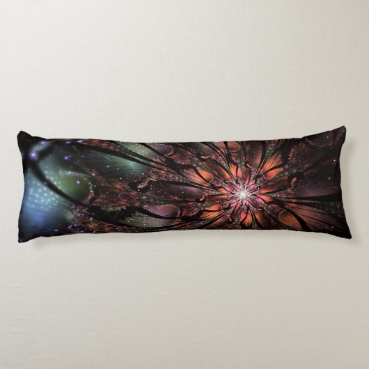 柔らかく優しいフラクタルファンタジー花 ボディピロー (裏面)