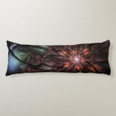 柔らかく優しいフラクタルファンタジー花 ボディピロー (正面)