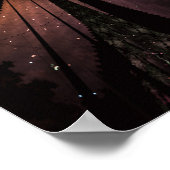 柔らかく優しいフラクタルファンタジー花 ポスター (角)