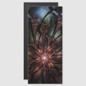 柔らかく優しいフラクタルファンタジー花 マグネット招待状 (正面/裏面)