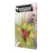 柔らかく優しいフラクタルファンタジー花 ミニクリップボード (アングル2)