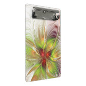 柔らかく優しいフラクタルファンタジー花 ミニクリップボード (アングル)