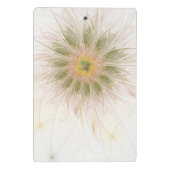 柔らかく優しいフラクタルファンタジー花 ミニクリップボード (裏面)