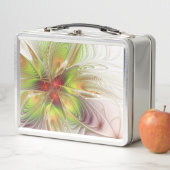 柔らかく優しいフラクタルファンタジー花 メタルランチボックス (インサイチュ)