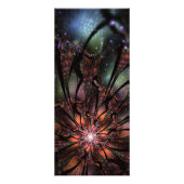 柔らかく優しいフラクタルファンタジー花 ラックカード (正面)