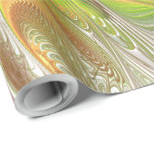 柔らかく優しいフラクタルファンタジー花 ラッピングペーパー (ロールコーナー)