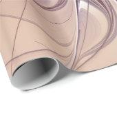 柔らかく優しいフラクタルファンタジー花 ラッピングペーパー (ロールコーナー)