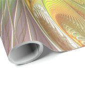 柔らかく優しいフラクタルファンタジー花 ラッピングペーパー (ロールコーナー)