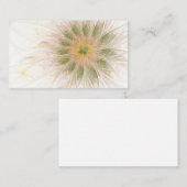 柔らかく優しいフラクタルファンタジー花 割引カード (正面/裏面)