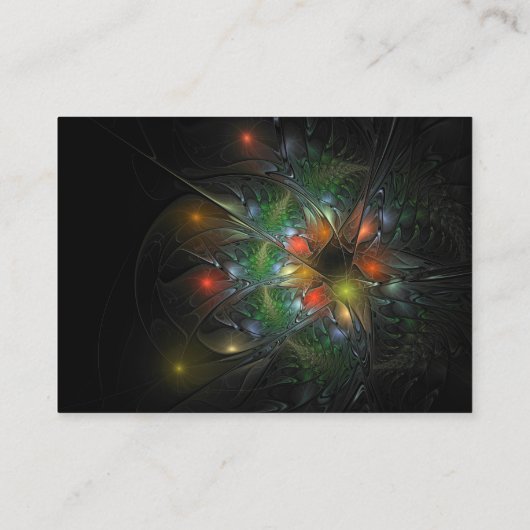 柔らかく優しいフラクタルファンタジー花 割引カード (裏面)