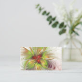 柔らかく優しいフラクタルファンタジー花 名刺 (スタンド正面)