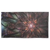 柔らかく優しいフラクタルファンタジー花 枕カバー (正面左)