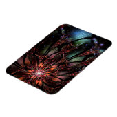 柔らかく優しいフラクタルファンタジー花invita マグネット (左側)