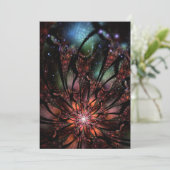 柔らかく優しいフラクタルファンタジー花invita 案内状 (スタンド正面)