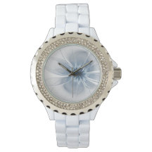 柔らかく優しい青いフラクタルファンタジー花