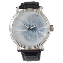 柔らかく優しい青いフラクタルファンタジー花