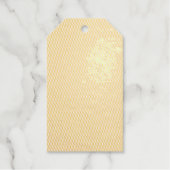 柔らかく埃っぽいバラピンクの背景結婚- s ギフトタグ (正面)